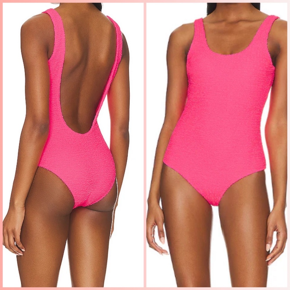 IT'S NOW COOL The Backless‎ One Piece Pop Pink Crimp XXL NWT 💖 SWIMSUIT REVOLVE